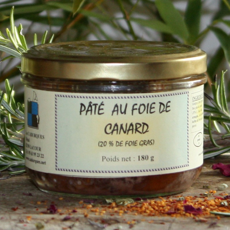 Pâté au foie de Canard - 20% Foie Gras 180 g
