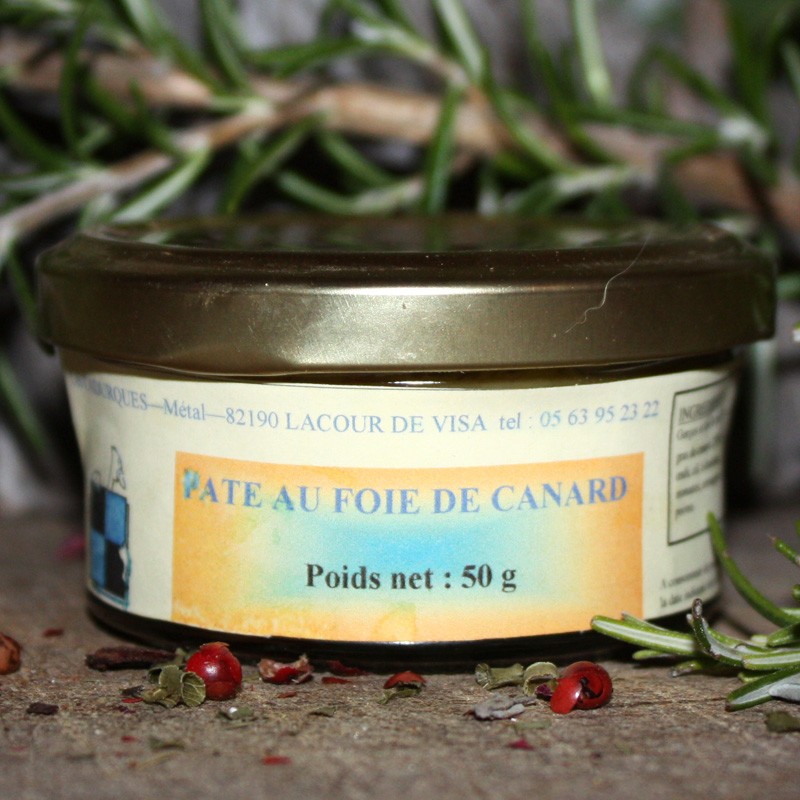 Pâté au foie de Canard - 20% Foie Gras 50 g