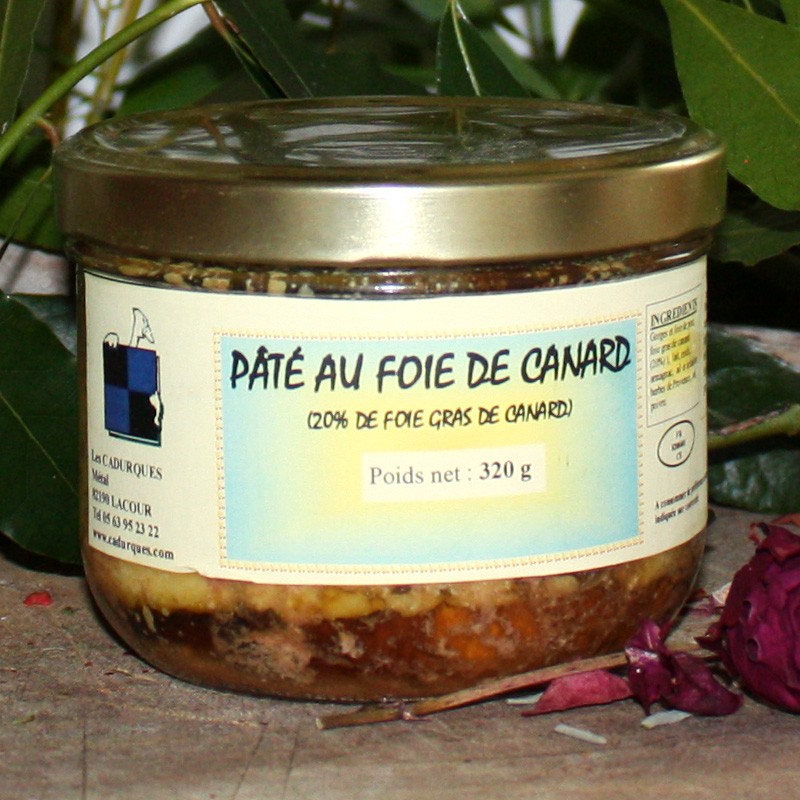 Pâté au foie de Canard - 20% Foie Gras 320 g
