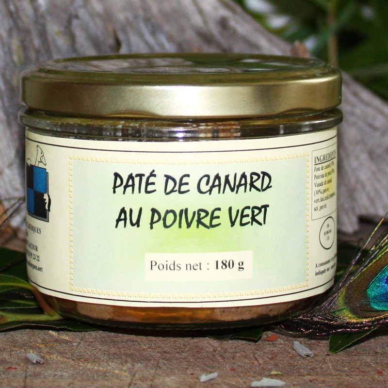 Pâté de canard au poivre vert 180 g