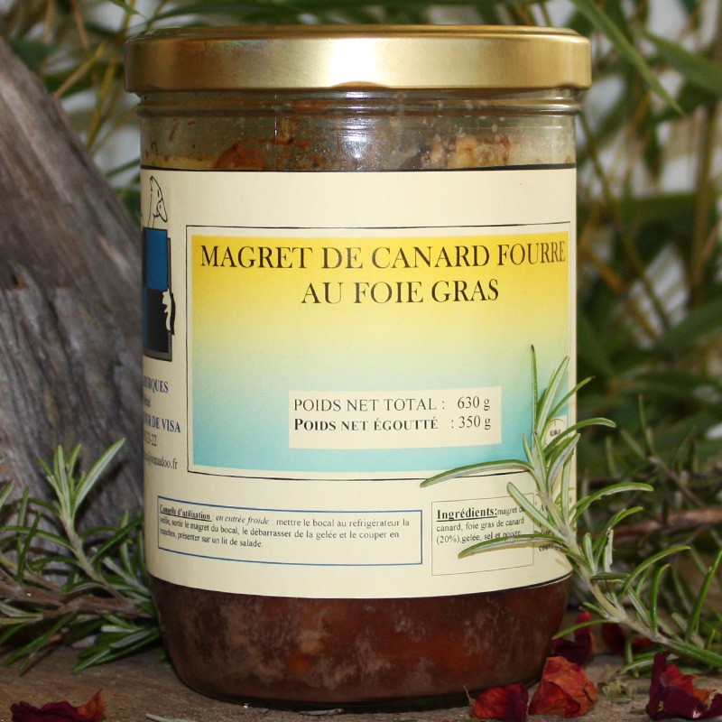 Magret de canard fourré au foie gras 630 g