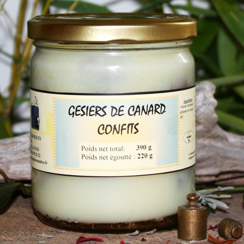 Gésiers de canard confits 390 g